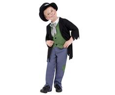 Smiffys Costume louche de garçon vitorien, noir, avec haut, pantalon et coiffe