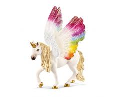 Schleich- Figurine Licorne ailée Arc-en-Ciel bayala, 70576, Multicolore