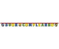 Procos 5BG89571IT Guirlande Joyeux anniversaire 240 x 15 cm Mickey Mouse Multicolore