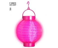 Widmann Generique - Lanterne Lumineuse Rose 15 cm