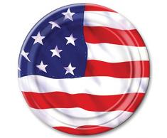 Forum Novelties 78435 USA Assiettes 22,9 cm, 22,9 cm