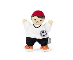 Sterntaler Poupée Joueur de Foot, Hochet Intégré, Pour Bébé dès la naissance, 18 cm, Multicolore