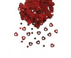 Folat Confettis de Table en Forme de cœur Rouge 15 g