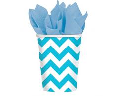 Amscan International 581492–54 266 ML Caraïbes Chevron Papier Tasses