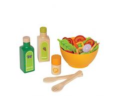 Hape - E3116 - Jeu dImitation en Bois - Cuisine - Salade du Potager