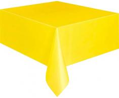 Unique Party 5093 - Nappe en Plastique Jaune 2,74 m x 1,37 m