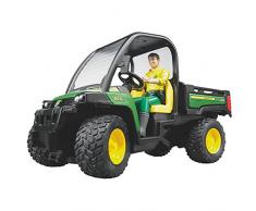 BRUDER - 02490 -Véhicule tout terrain JOHN DEERE Gator XUV855D Vert avec figurine