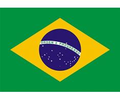 Gifts SHATCHI-1226 SHATCHI 4 All Occasions Limited 152 x 91 cm Drapeaux du Brésil Brésilien Événements sportifs Pub BBQ Bannière Support de table Football Rugby Coupe du monde 2019 Multicolore