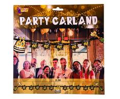 Forum Novelties X81664 Guirlande de fête Noir/doré