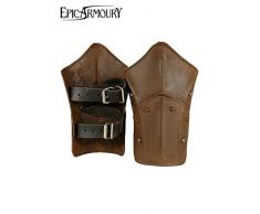 Epic Armoury- Hourglass Demi Gauntlets Manique, Unisex Adult, 20140500, Polished Steel, moyen