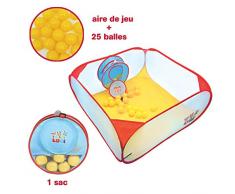 Aire de jeu d’adresse | Ludi | Jouet compact avec sac de transport inclus - Pour s’amuser et apprendre à viser - 20 balles incluses - Structure légère qui s’emporte partout | À partir de 10 mois