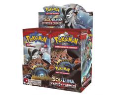 Pokèmon The Company - POSMCI02D - Boîte de 36 enveloppes : Soleil et Lune : Invasion Carmesi sur - Espagnol Color