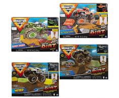 Monster Jam - 6044986 - Monster Dirt Deluxer Set - Véhicule échelle 1:64 - Jeu enfant - Modèle aléatoire