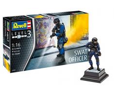 Revell- Officier du Swat Maquette, 2805, Noir
