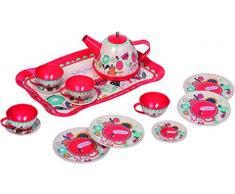 WDK Partner- Service à The Métal 15 Pièces, 1612, Multicolore