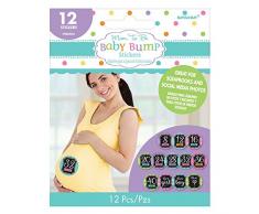 Amscan 380069 bébé Fille bébé Douche Bump Stickers