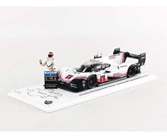 Spark- Voiture Miniature de Collection, S5847, Blanc/Rouge