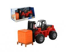 Polesie 36759 Chariot élévateur Fourche avec kit de Construction Supermix-30 sur Palette (boîte) Véhicules Jouets, Multicolore