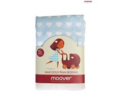 Unbekannt Moover MOOV-bu-997 Coeur Parure de Lit pour Poupée Bleu