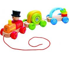 Hape - E0431 - Jouet À Tirer - Petit Train Coloré