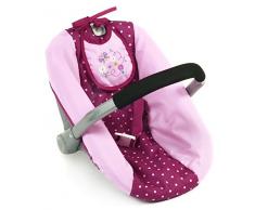 Bayer Chic 2000 708 29 Siège Auto pour poupée Motif à Pois sur Fond Framboise Mauve/Rose