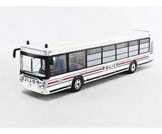 Norev- Irisbus Citelis 2008-Police Nationale Transports interpellés Voiture Miniature de Collection, 530205, Blanc/Bleu/Rouge