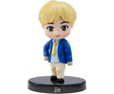 BTS x Mattel Mini-Figurine Vinyl Jin, à l’Effigie du Membre du Groupe de K-pop, Figurine Miniature à Collectionner, GKH76