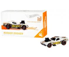 Hot Wheels id voiture Rodger Dodger avec puce NFC intégrée, identification unique, échelle 1/64, jouet pour enfant, 8 ans et plus, FXB21