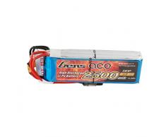 Gens ace Batterie LiPo pour récepteurs, 2600 mAh, 7,4 V, 2S1P pour modélisme radiocommandé - hélicoptère, Bateau, Voiture, Avion, FPV, Jouets tels Que Sanwa MT4 / M11X / M12, Futaba T6J / T8FG 12FG