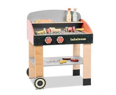 Lalaloom BABYCUE - Cuisine en bois pour enfants avec accessoires