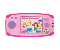 Lexibook- Console Portable Disney Princess Compact Cyber Arcade, 150 Jeux, écran LCD Couleur, Rose, JL2365DP