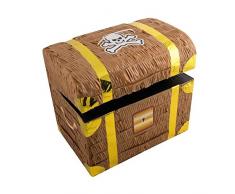 Ptit Clown 82117 Pinata Coffre de Pirate - 34 x 23 x 31 cm - Multicolore