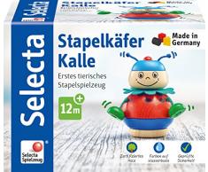 Selecta 62043 empilable Coccinelle Kalle, Jouet empilable en Bois, 10 cm