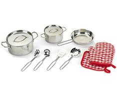 Klein - 9464 - Jeu dimitation - Batterie de cuisine WMF en métal, grand modèle