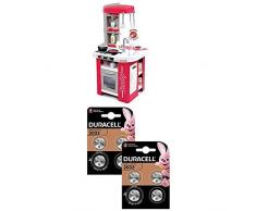 Smoby Lot 311022 - Tefal Cuisine Studio - Module Electronique + 27 Accessoires + Pile Bouton Lithium Duracell spéciale 2032, 8 Piles