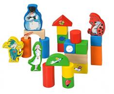 Beluga Jouets 61009 Tabaluga Cubes en Bois 75 pièces.