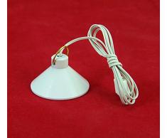 Rulke Rulke010520 Lampe à Suspension en métal Blanc avec écran