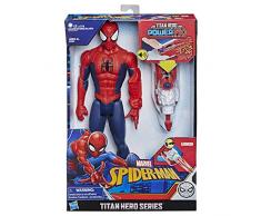 Marvel Spider-Man – Figurine Spider-Man Titan Power FX – Spider-Man et Power Pack - 30 cm - Parle en français - Jouet Spider-Man