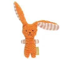 Sigikid, Filles et Garçons, Hochet Lapin Green Collection, Jouets pour bébés, Recommandé à partir de 3 mois, Orange, 39175