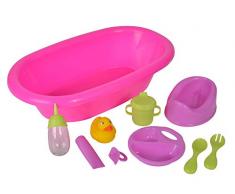 Simba 105562128 – New Born Baby Poupée Baignoire, 2 Sort.