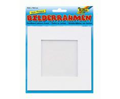 Max Bringmann Kg 35188 Cadre Photo Folie Carton Épais Décorer 16.6 x 16.6cm Plastique Blanc