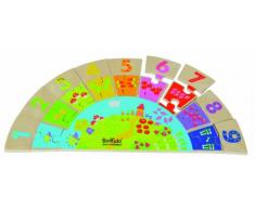 Boikido Jouet en Bois les Chiffres Arc en Ciel