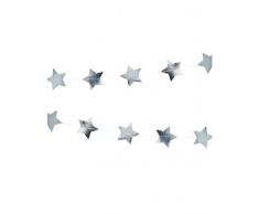 Ginger Ray SL-329 Guirlande détoiles de Noël Argenté métallisé