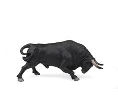 Deqube Figurine de Taureau 17x8x4,2 Noir