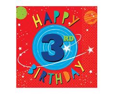 Amscan International 5122781 Lot de 16 serviettes de table imprimées