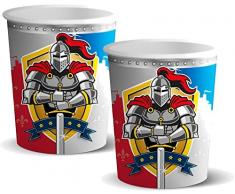 Folat Neu Tasse Ritter & Blason, Lot de 8, 250 ML