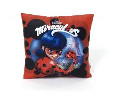 ARDITEX - Coussin Réversible en Polyester sous Licence Ladybug Miraculous Dimensions:35x35cm, LB11723U