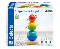 Selecta 62002 Boule empilable Tour, Jouet en Bois, 16 cm