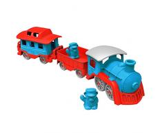 Green Toys - 66079 - Véhicule Miniature - Modèle Simple - Train - Bleu