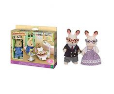 SYLVANIAN FAMILIES- Autre Dentiste ET Accessoires SYLVANIAN, 5095, Norme & Les Grands-Parents Lapin Chocolat Families Mini-poupées et Figurines, 5190, Multicolore, Norme